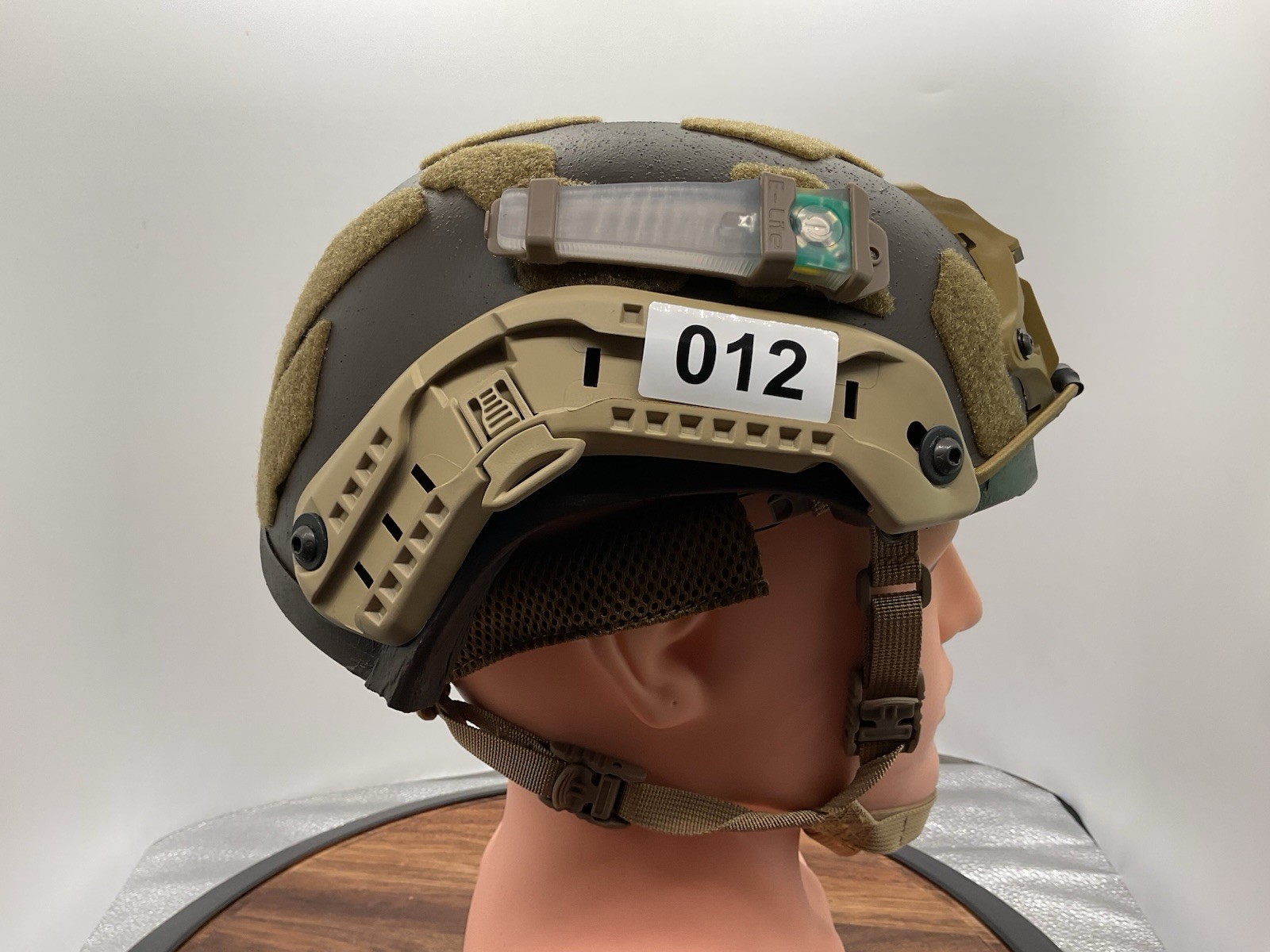 Military Ballistic Helmet 3A Customized, Rebuilt, Size Large/Med.American