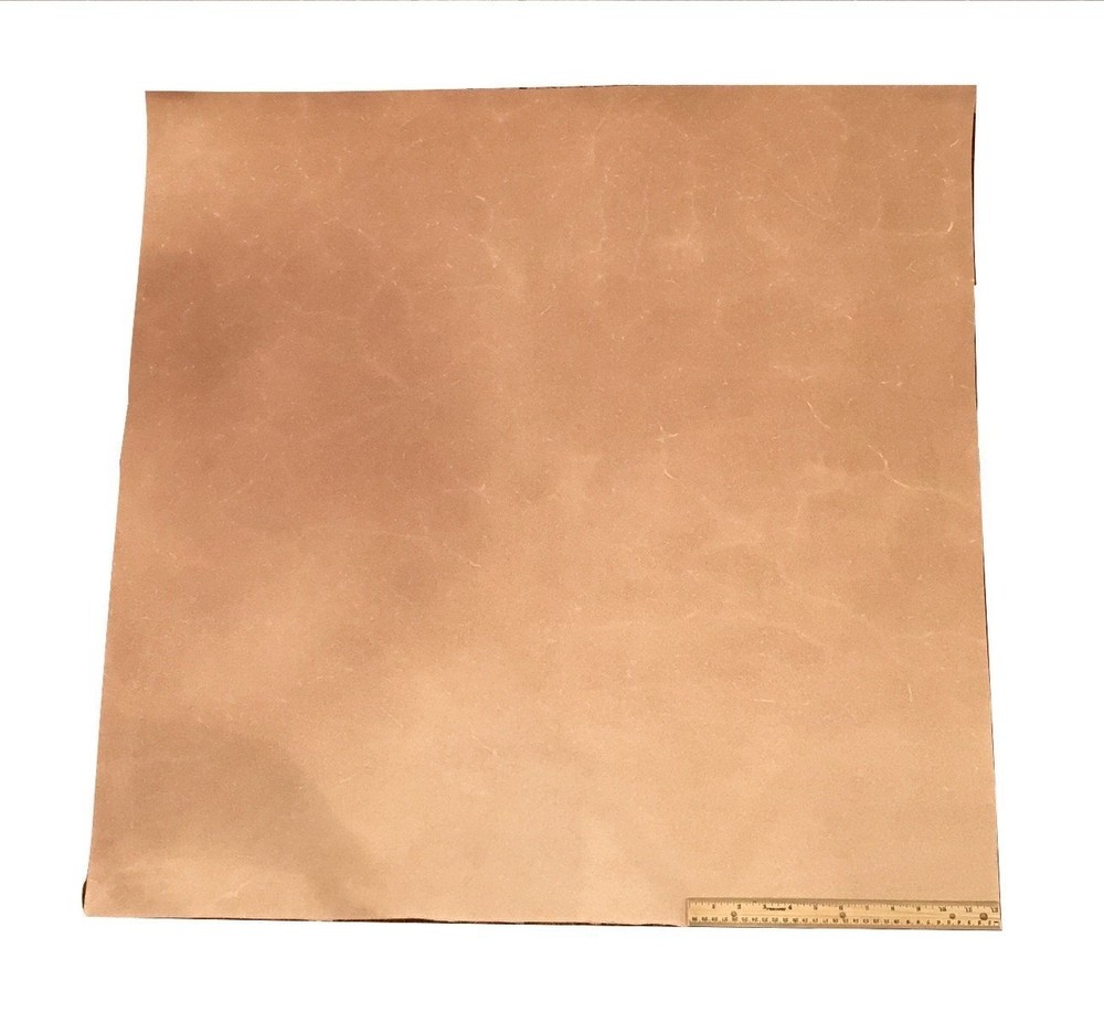 LEATHER SIDE PIECE VEG TAN SPLIT Medium Weight 9 Square Feet, 3' x 3'