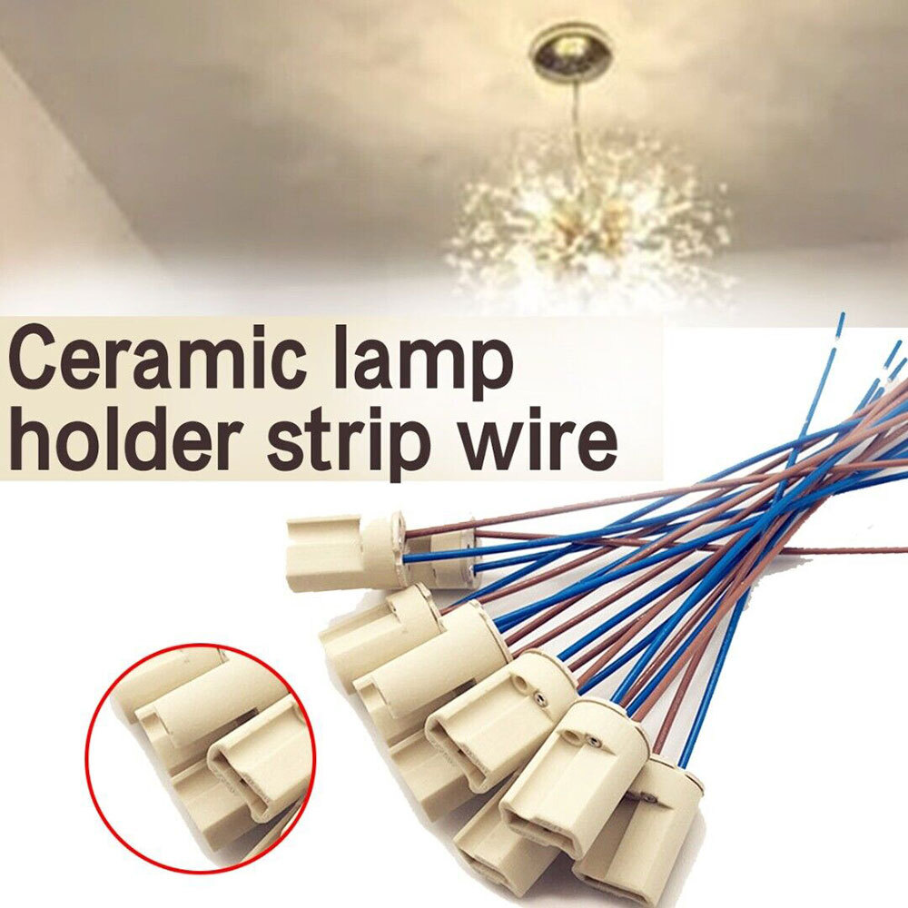 10PCS G9 Base Ceramic Lamp Holder Socket & Cable LED bulb down Light