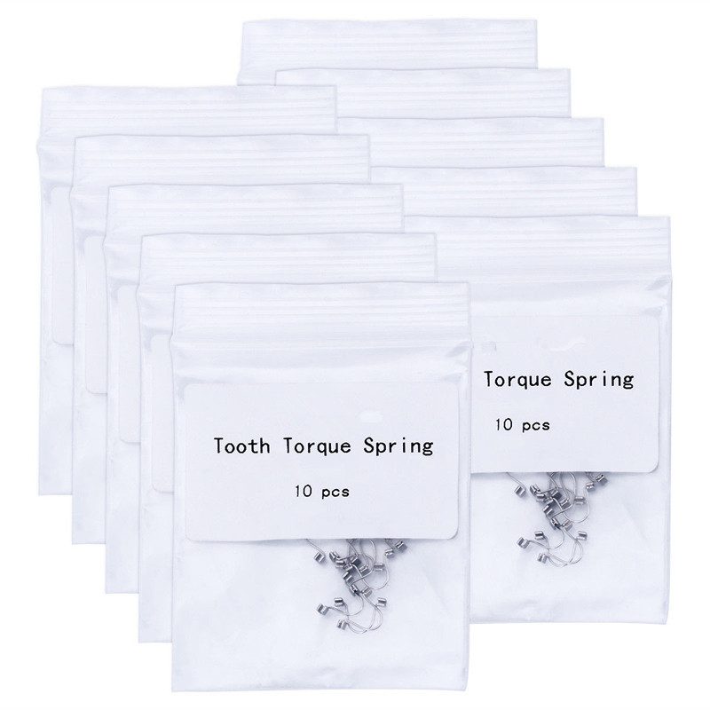 10 Packs Orthodontic Dental Single Anterior Teeth Torque Spring Rectangular