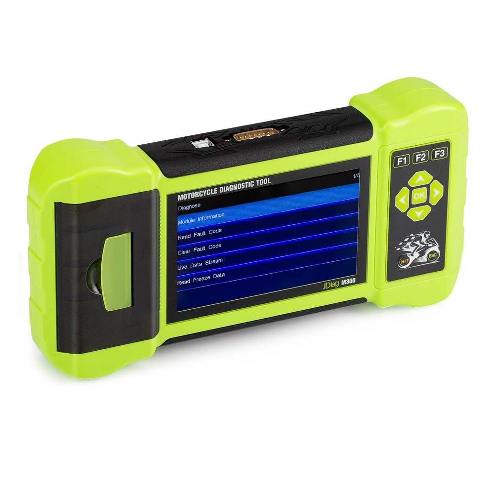 JDiag M300 Motorcycle Diagnostic OBD2 Scanner Full Version Dual System Testing