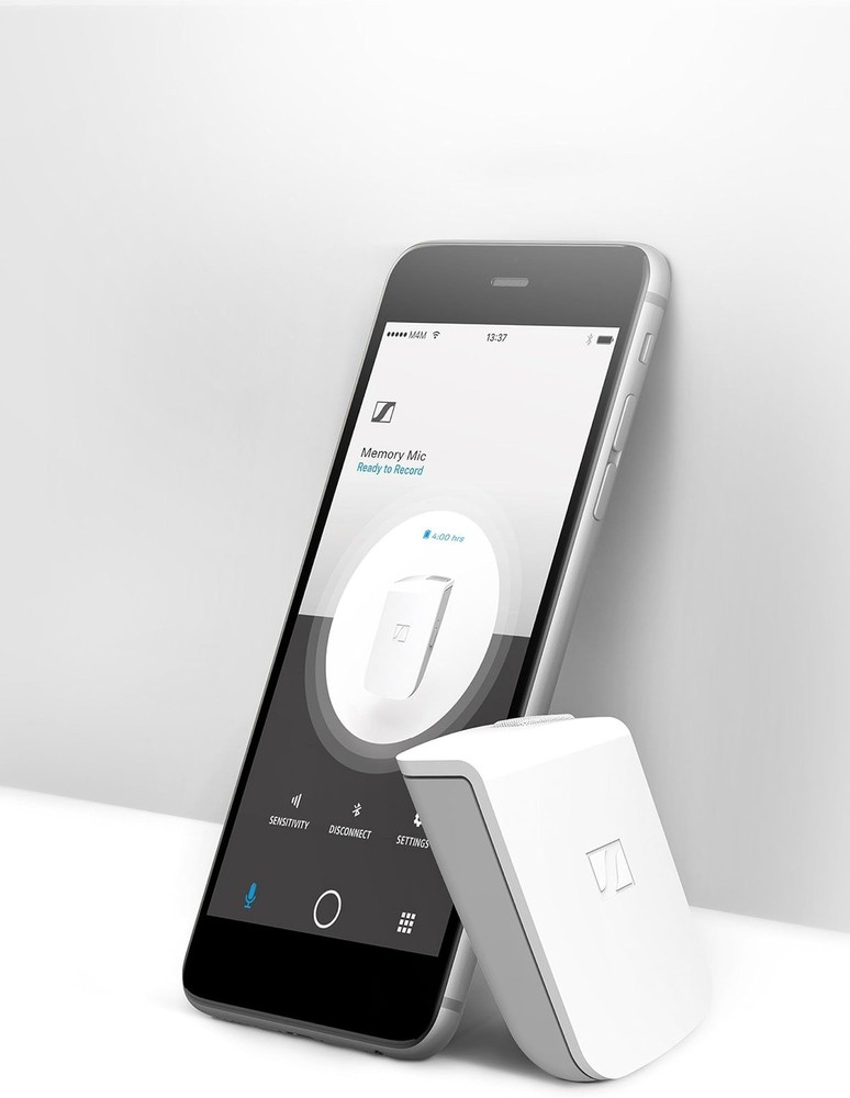 Sennheiser Memory Mic (Condenser microphone for Smartphone) - White