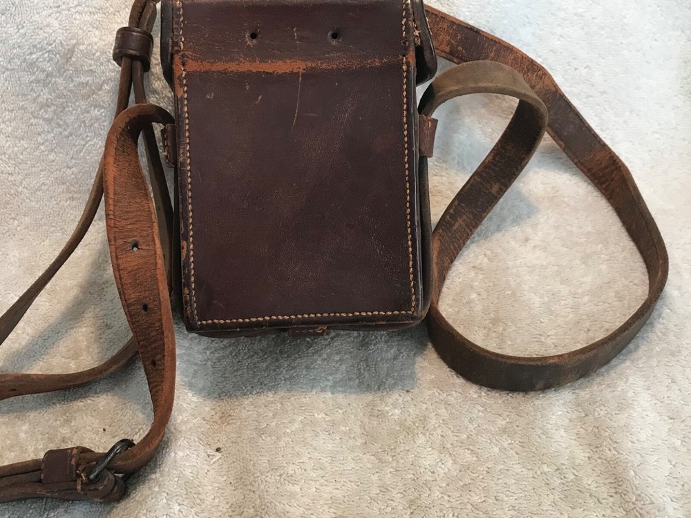 WW1 British Army Galvanometer Leather Carrier Case