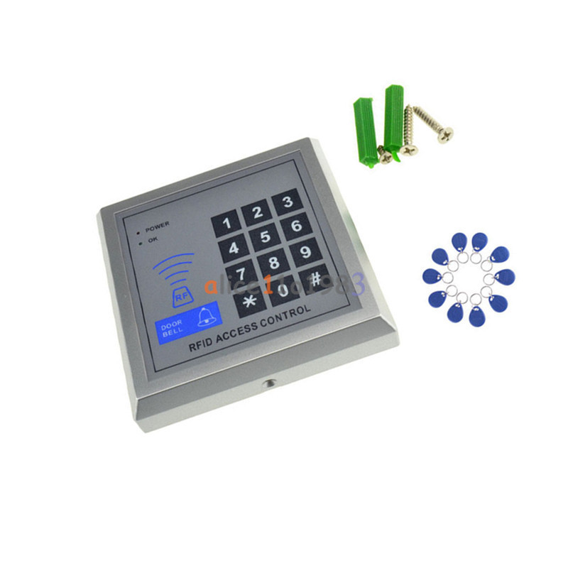 2Pcs Security RFID Proximity Entry Door Lock Access System 500 User +20 Keys