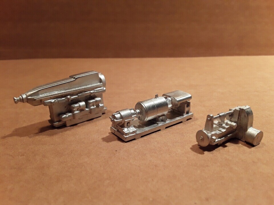 O Scale engines, electric motors, generators