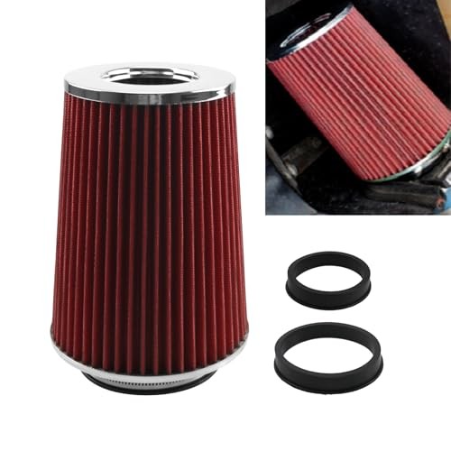 Universal Clamp-on Cone Air Filter Compatible wiht Three Different Size 3"