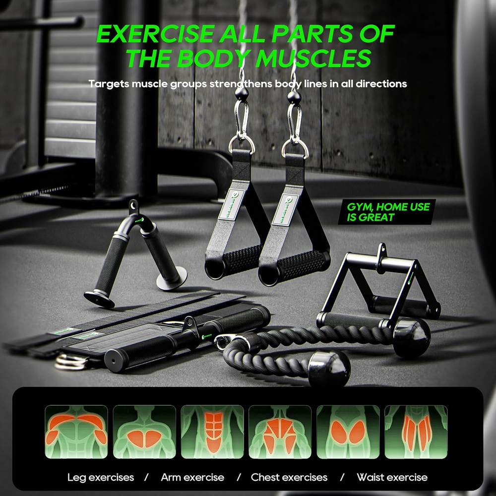 QPARVERS Cable Machine Attachment LAT Pulldown Attachments Cable Machine Accesso