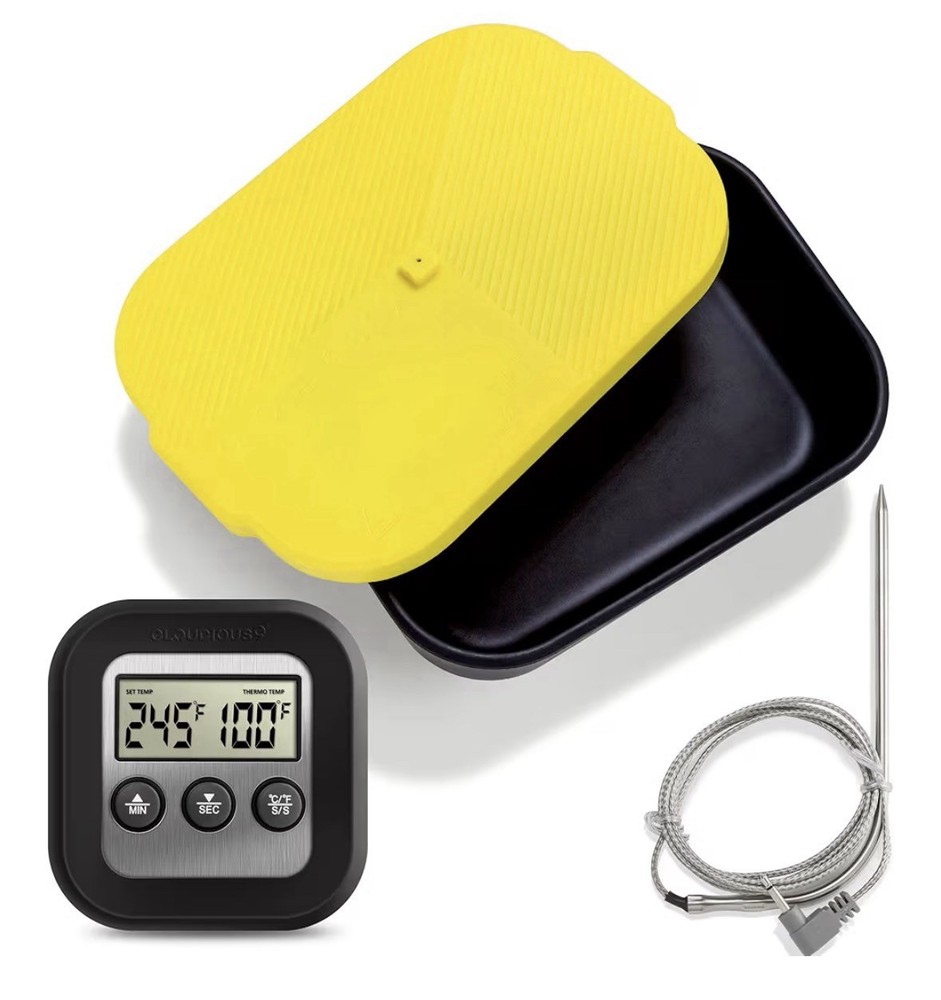 Decarb9 Decarboxylator Box with Digital Thermometer Kit for Baking Herb Precise