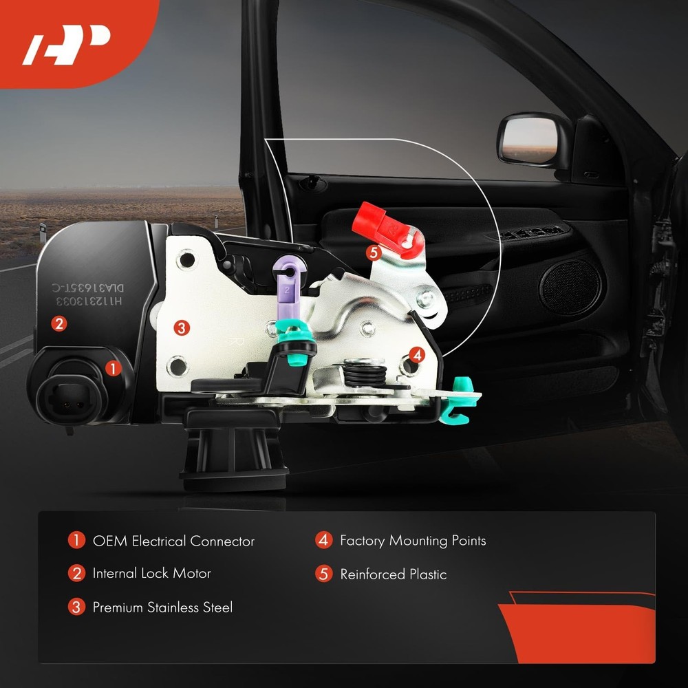 A-Premium Front Left Driver Side Door Lock Actuator Compatible with Dodge...