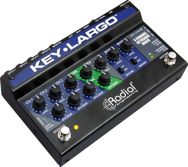 Radial Key-Largo Keyboard Mixer and Performance Pedal BASIC CABLE KIT