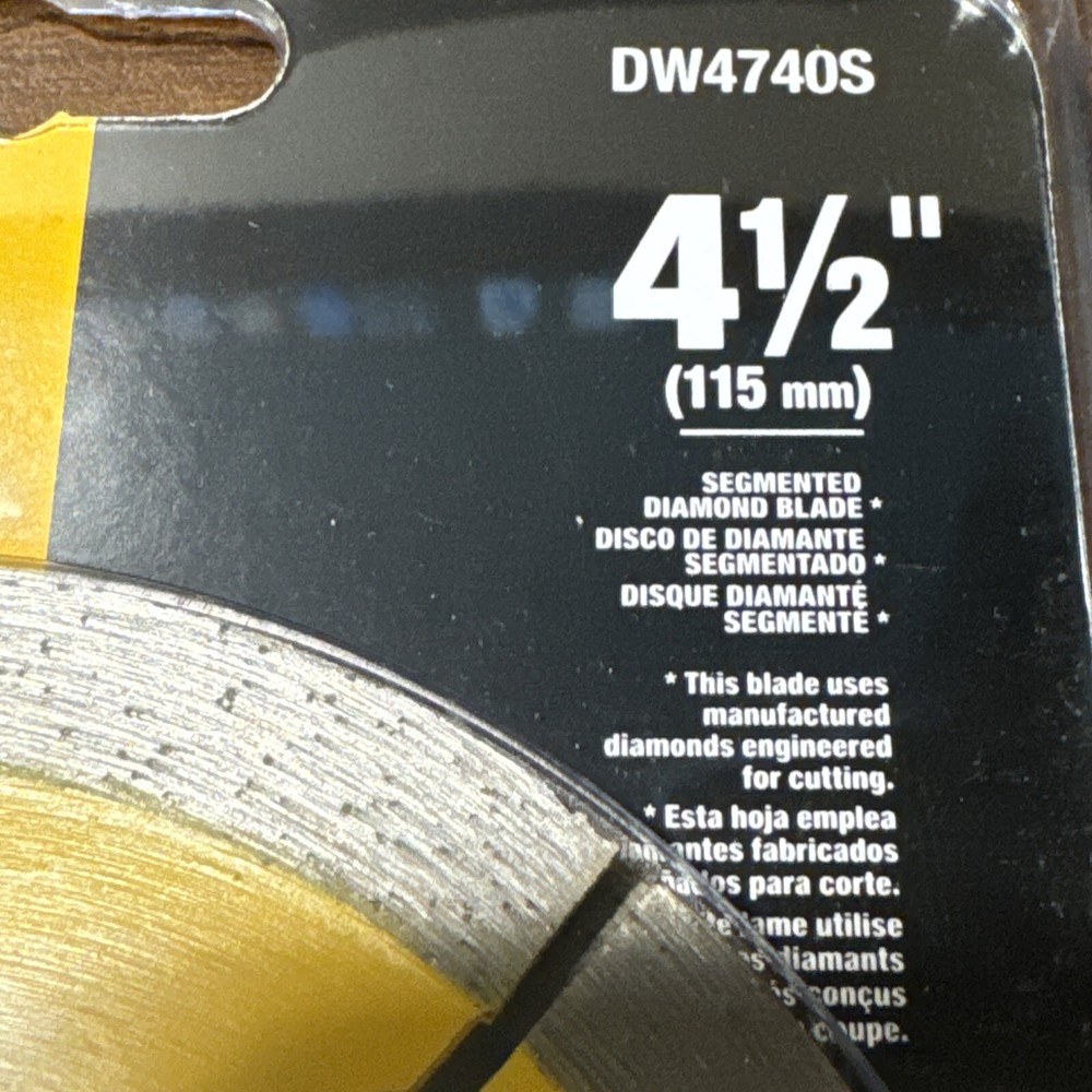 Dewalt XP 4 1/2" Segmented Diamond Blade DW4740S