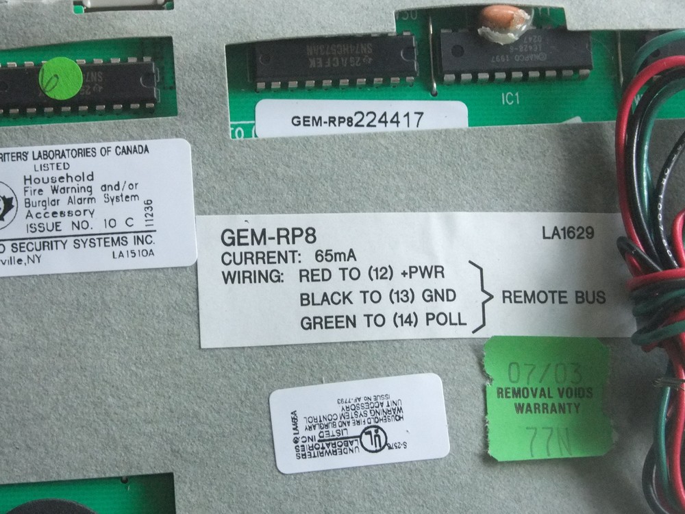 Napco Gemini GEM-RP8 Security System Keypad