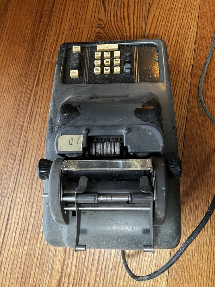 8.5 X 16in Heavy Vintage Adding Machine