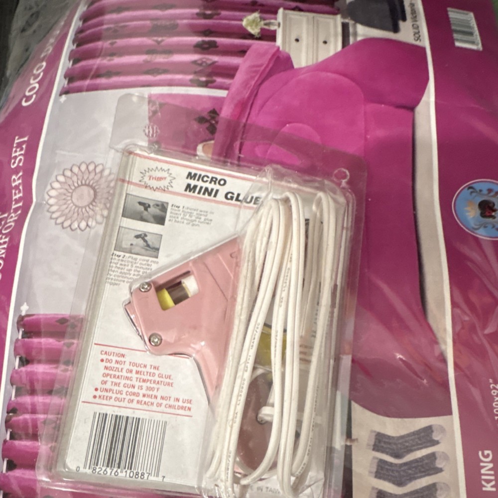 Micro Mini Glue Gun Pink UL Listed