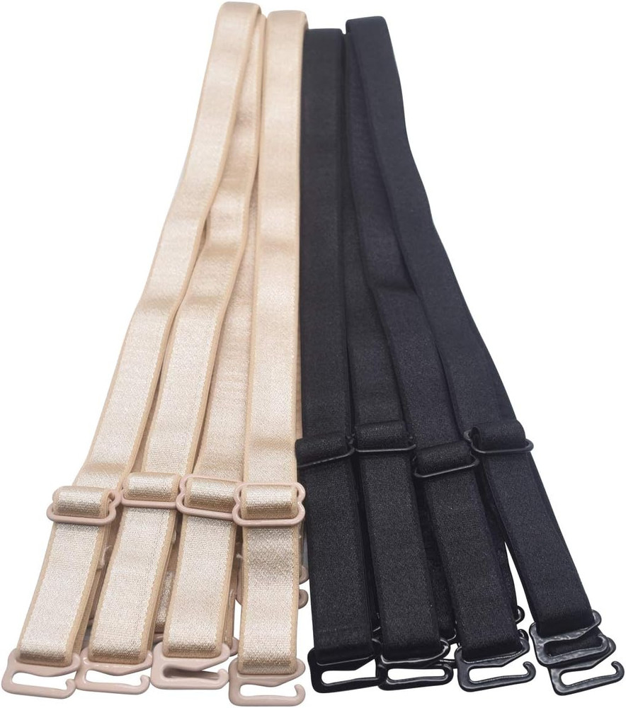 Shoulder Bra Straps Replacement 12Mm 15Mm 18Mm Width Elastic Adjustable Removabl