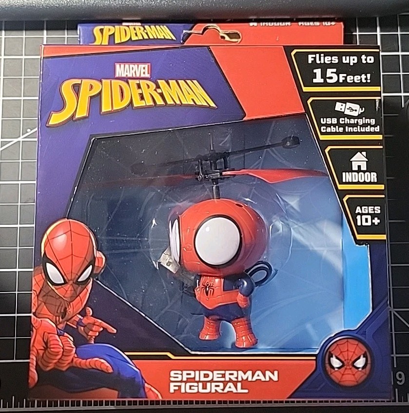 MARVEL SPIDERMAN FIGURAL LEVITATING SPHERE, NEW
