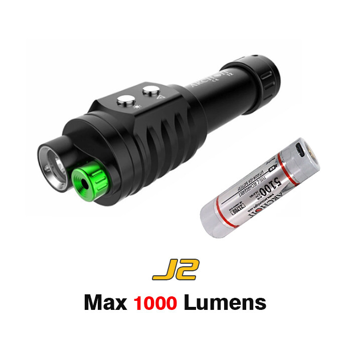 Archon J2 Green Laser Light Professional Diving Training Instructor Flashlight
