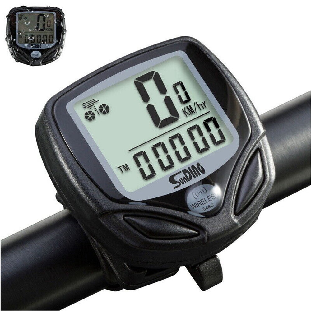 Bike Speedometer LCD Wireless Bicycle Computer Odometer Cadence Waterproof mX