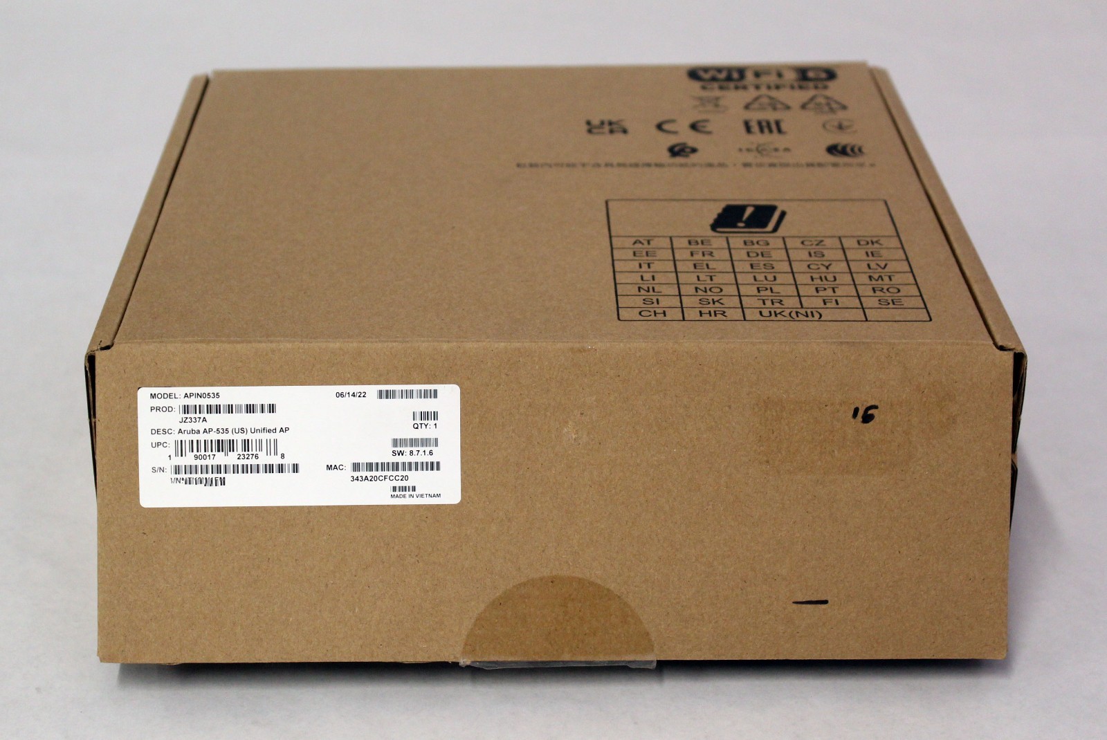 NEW Aruba AP-535 APIN0535 Unified Wireless Access Point, AP-535-US, JZ337A