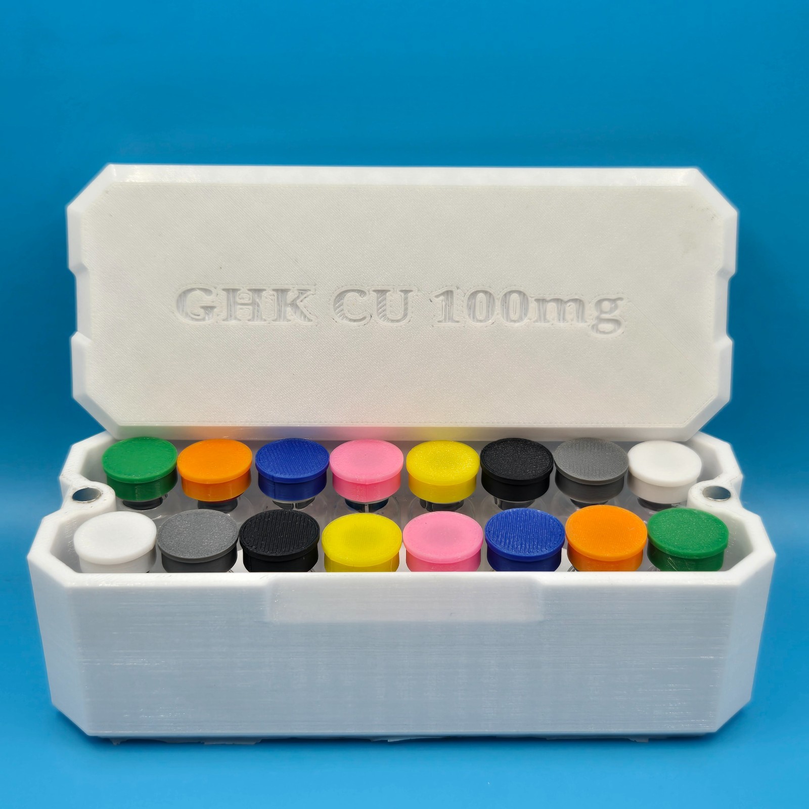 Custom Secure Rugged Case for GHK-CU Tirz Reta Peptides 20 x 3ml Vials Free Ship