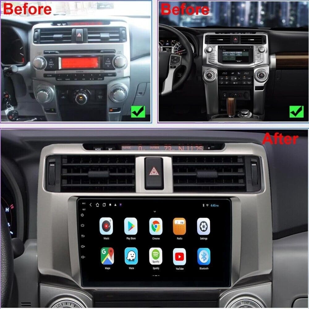 Carplay Radio for 4Runner 2009-2019 9" Touch Screen Bluetooth Android Auto GPS