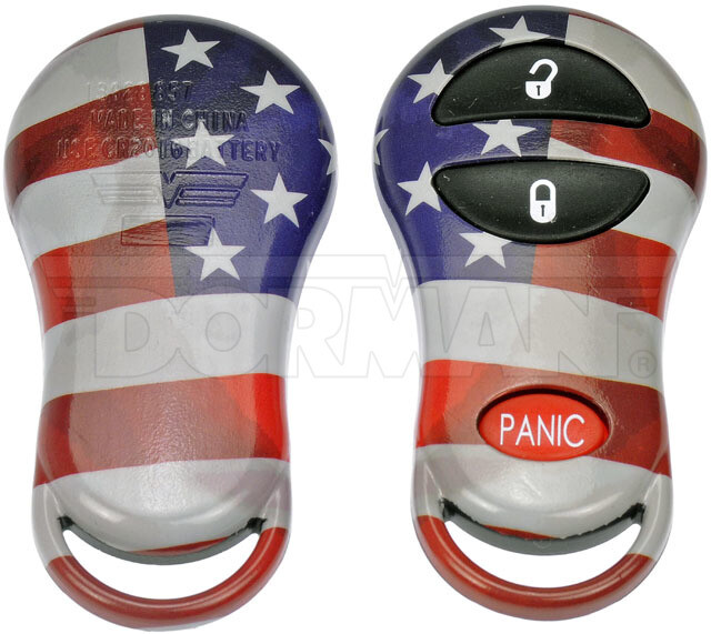 Keyless Remote Case American Flag for Chrysler 2003-01