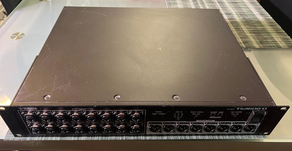 Yamaha TIO1608D Input Output Mixing Console Rack - USED - Untested - Powers on