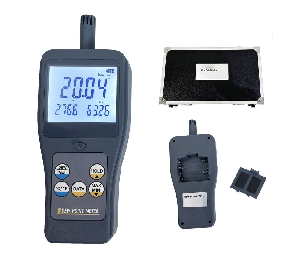 Dewpoint Meter with LCD Display Test Parameters Wet Bulb Temp Dew Point Temp