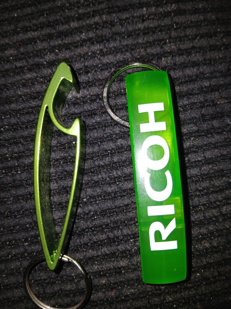 RICOH THICK BOTTLE OPENER LOT OF 2