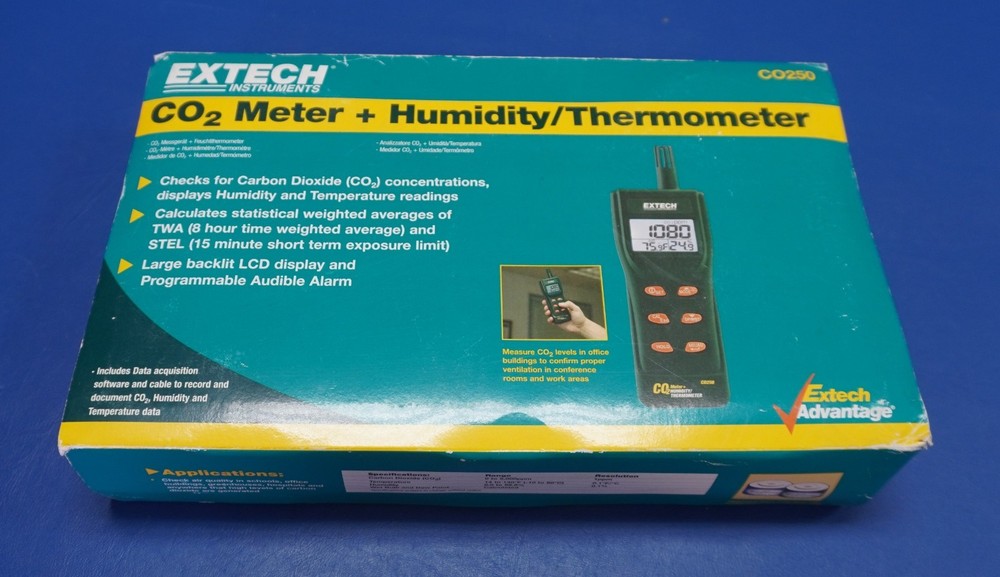 Extech CO250 CO2 meter & Humidity/thermometer