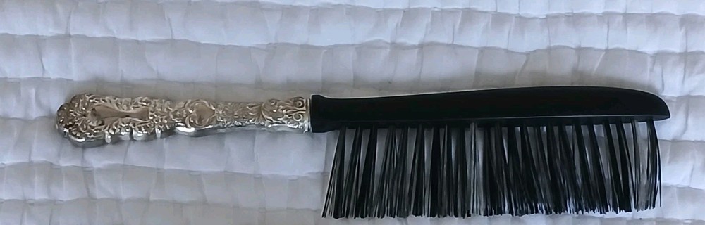 Imperial Chrysanthemum  by Gorham  Silver Plated Drafting Brush  9 5/8"