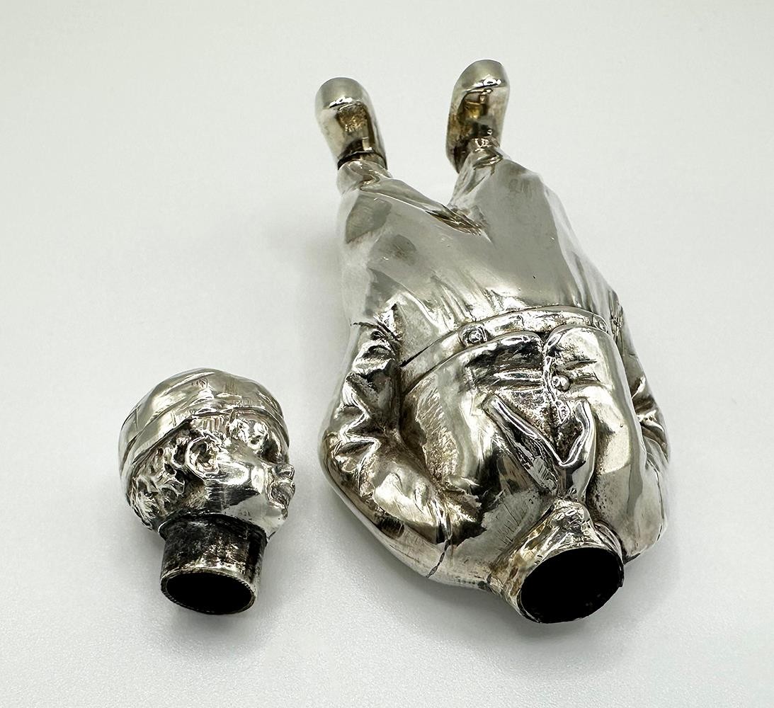 ANTIQUE NOVELTY DUTCH BOY PEPPERPOT STERLING SILVER LONDON 1924 BERTHOLD MULLER