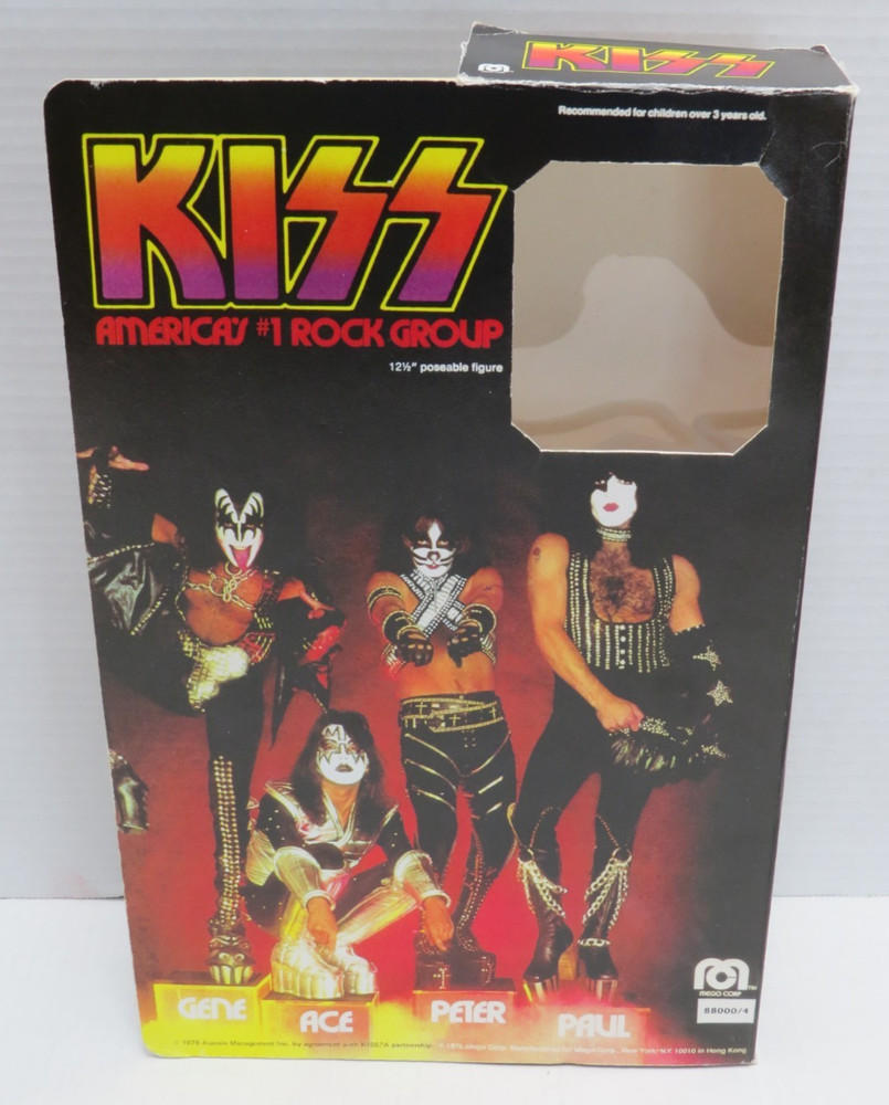 KISS PAUL STANLEY MEGO DOLL & REPRODUCTION BOX AUCOIN 1977