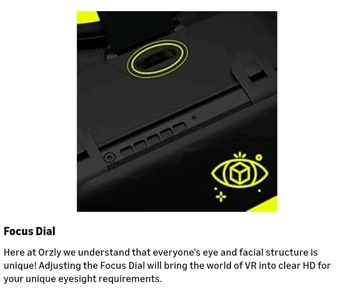 🎮 ⭐ Orzly VR Headset for Nintendo Switch & OLED – Adjustable Lens Black