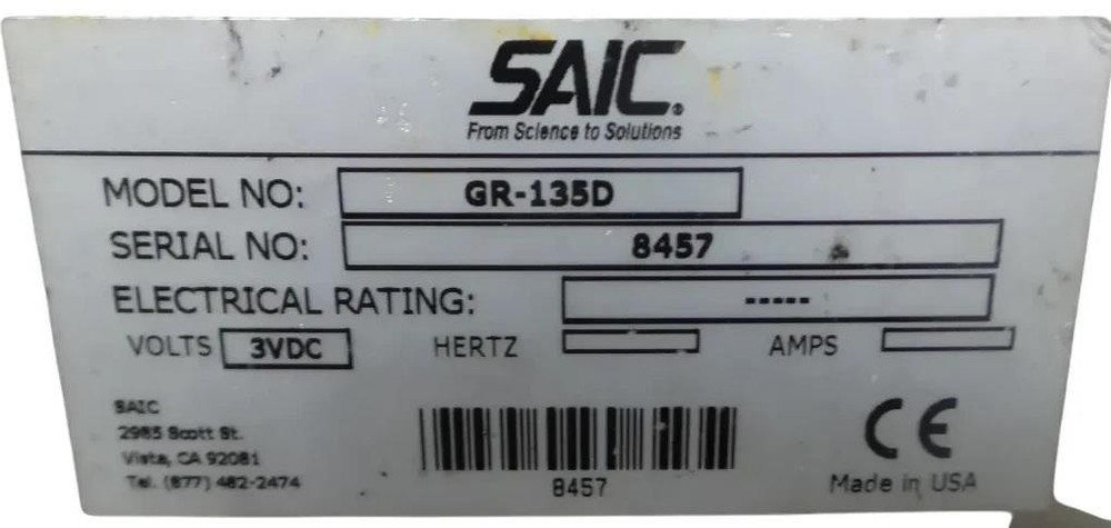Saic Exploranium GR-135 Plus The Identifier - Free Shipping