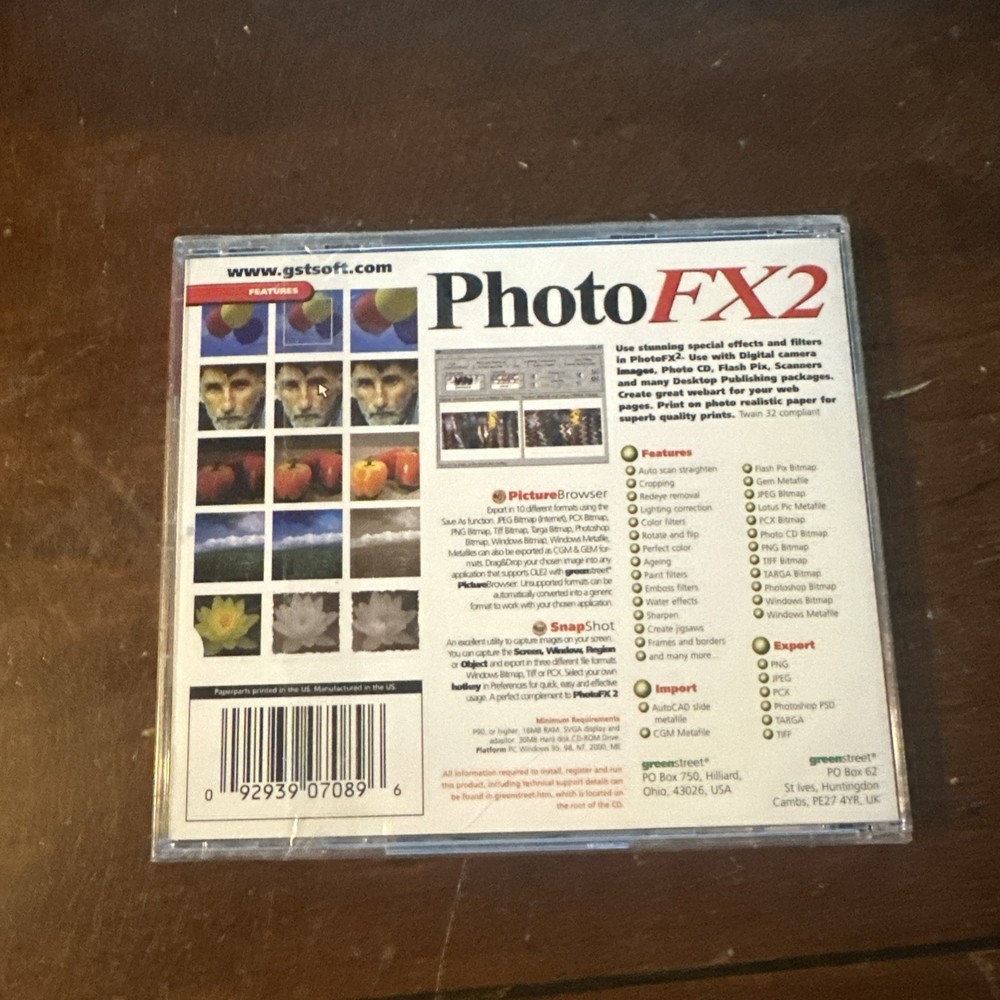 Windows Photo art creater Fx2 Cd Rom software new