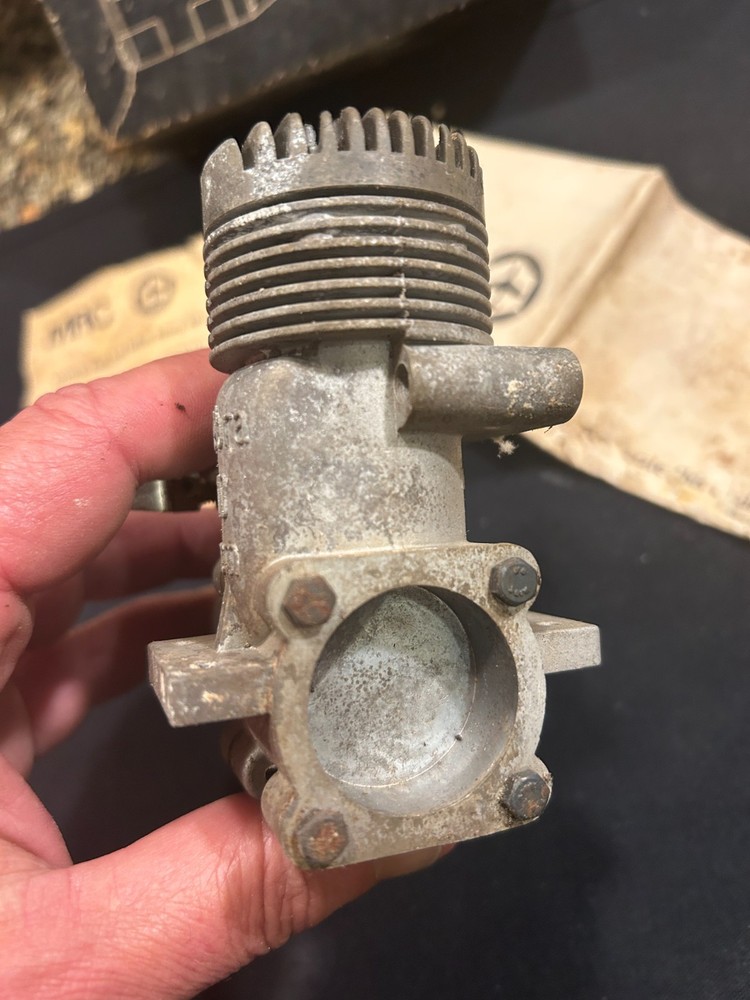 Webra RC airplane engine box in poor condition