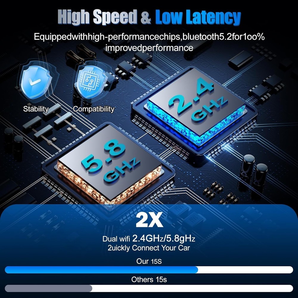 2026 Wireless Car Adapter - Universal Smart Screen Converter for CarPlay/Android