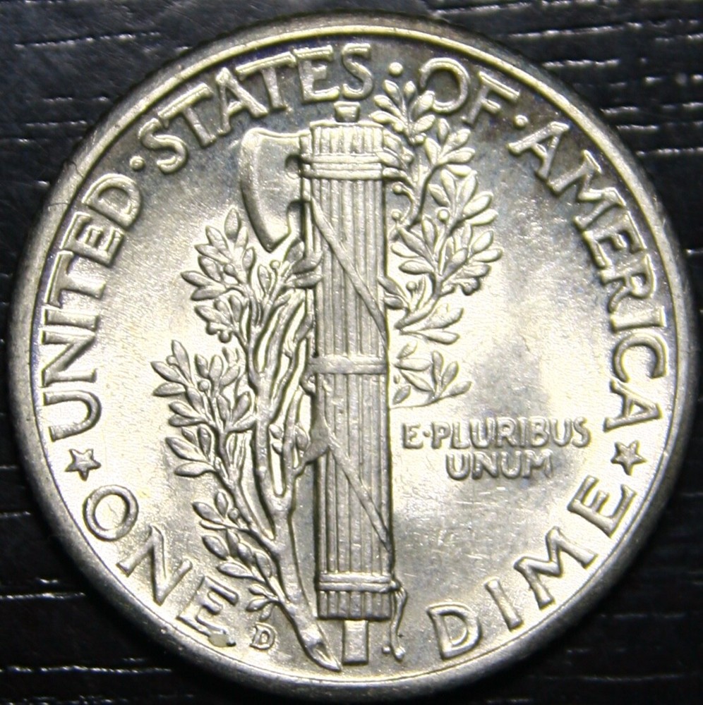 1941 D Mercury Dime 10c BU