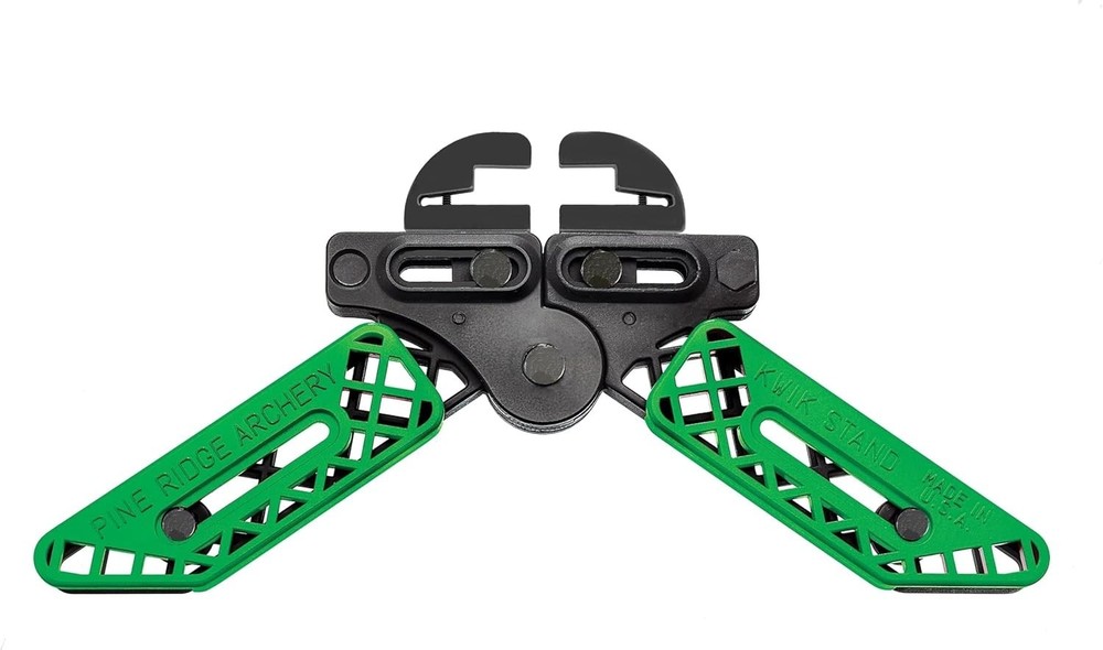 Universal Kwik Stand Bow Support - Modular, Lightweight & Ambidextrous - Lime...