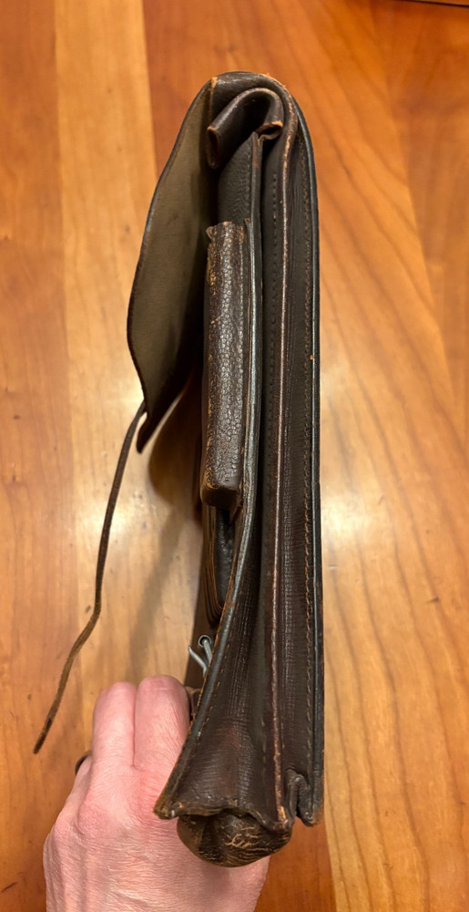 WWII German Leather Map Case Dated 12/39