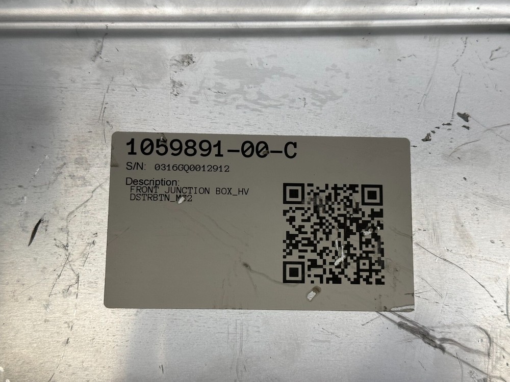 2012-2016 TESLA MODEL S FRONT HIGH VOLTAGE JUNCTION BOX ASSEMBLY OEM