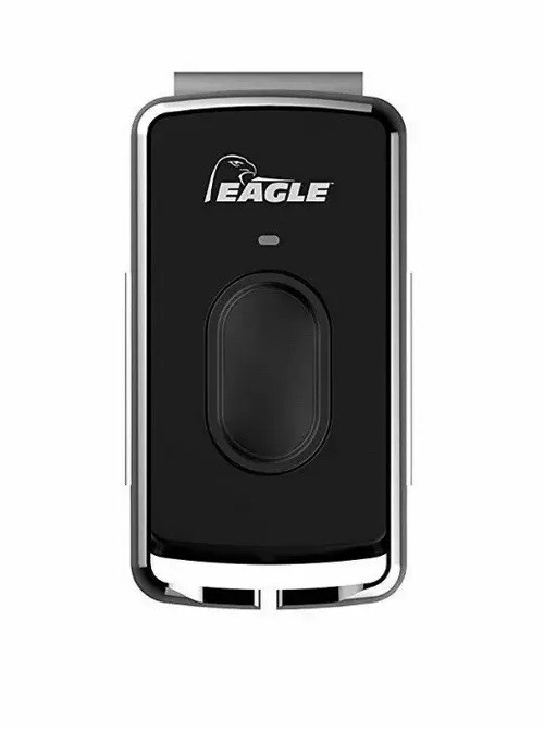 X2 Eagle EG642 Chrome Series 1-Button Remote Control Gate Transmitter Visor Clip