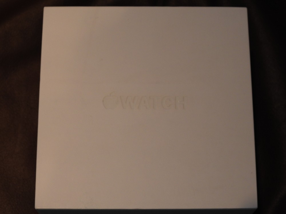 1ST GEN APPLE WATCH Model A1554 BOX EMPTY, BOX ONLY MANUAL SLEEVE- ALSO EMPTY