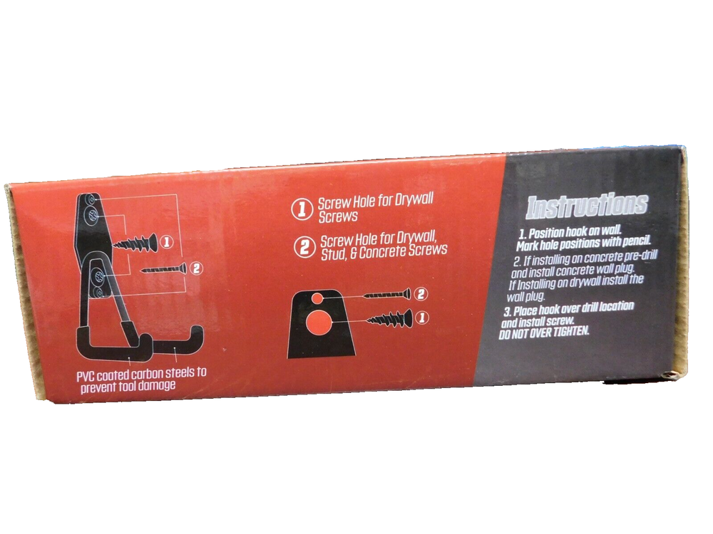 Peer Basics Utility Hook-5 Pack, Hardware Included, PVC Coated