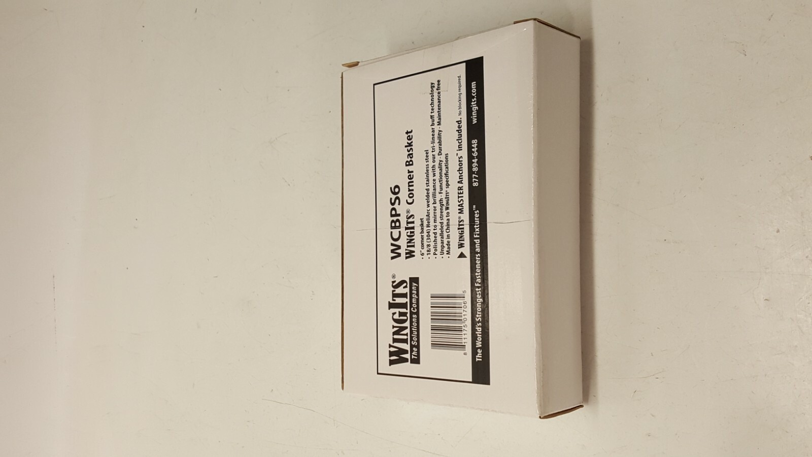 WINGITS Stainless Steel Corner Basket, 7 In W, SS, Polished, WCBPS6