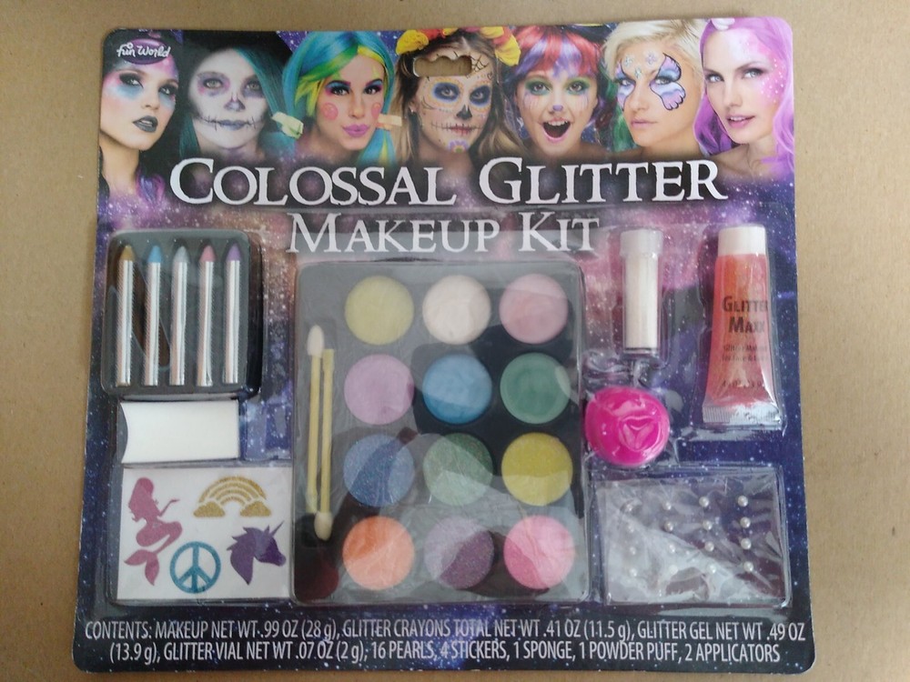 Glitter Colossal Makeup Kit Costume Accessory