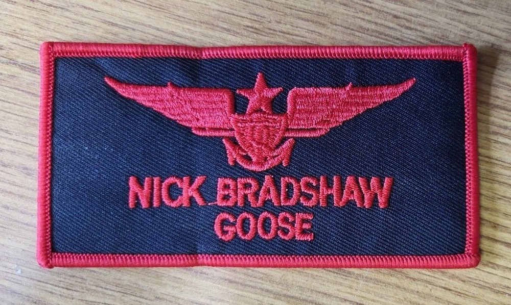 Top Gun Name Tag Nick Bradshaw "Goose" Patch 4 inch wide