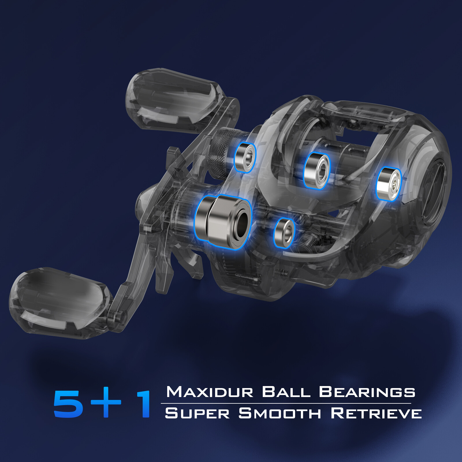 KastKing Centron Lite Baitcasting Reel Lightweight High Speed Fishing reel-Right