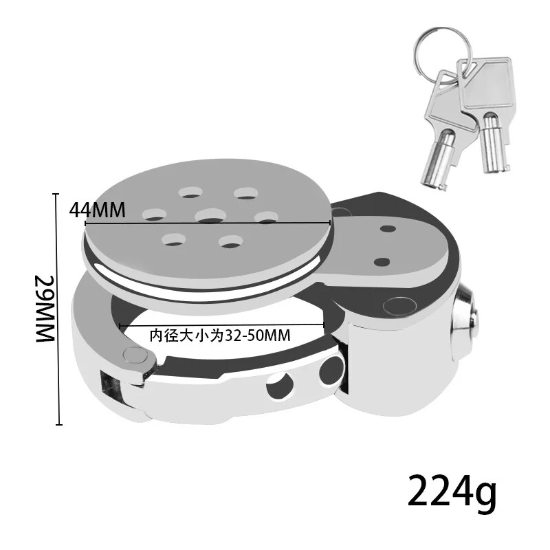 Adjustable Male Chastity Cage Lock Adjustable Ring Chastity Cage Device